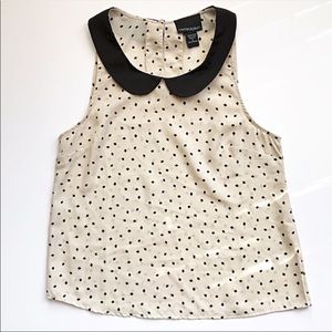 Cynthia Rowley - Peter Pan Collar Top - S - NWOT